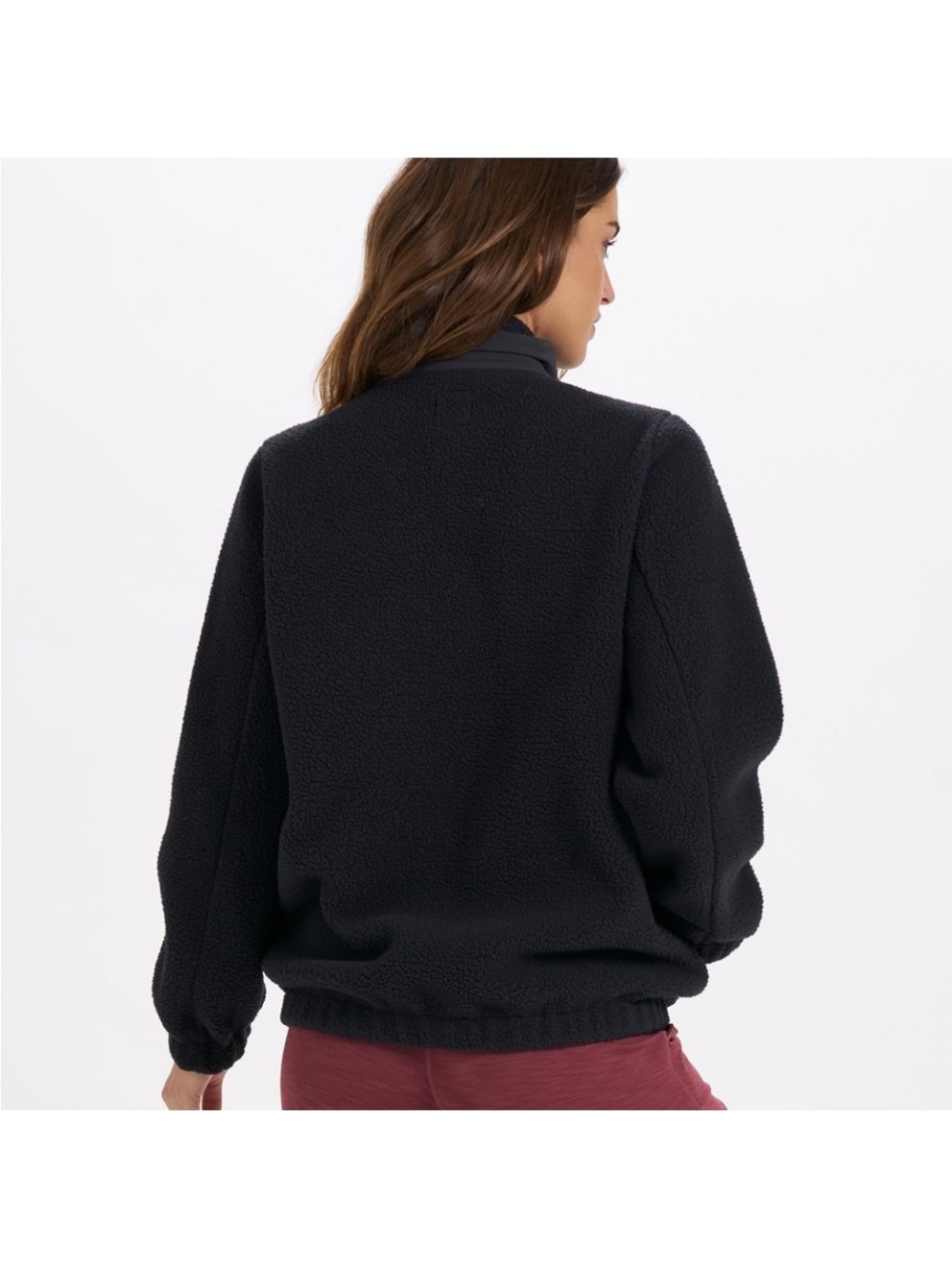 Vuori Women's Black Sherpa Utility Jacket - Picture 3 of 6